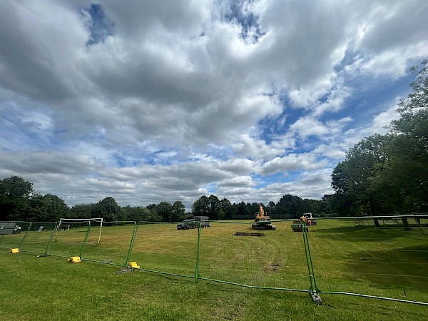 Work begins on new football pitch upgrades at Standish parks